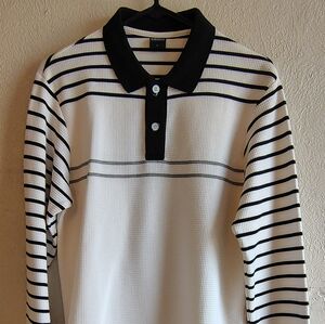 Coach Black and White Striped Shirt
